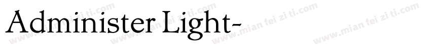 Administer Light字体转换